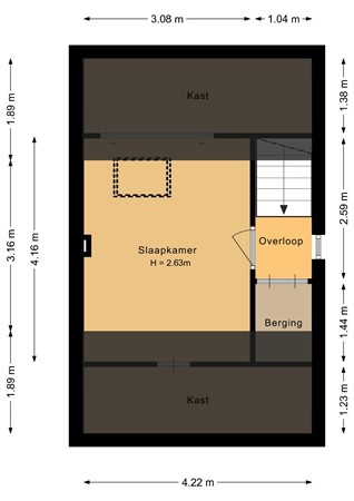 Floorplan - Koningin Emmastraat 7, 3751 CH Bunschoten-Spakenburg